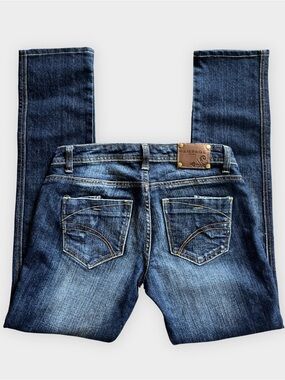 Rampage Low Rise Straight Leg Jeans Dark Wash Y2K Size 5